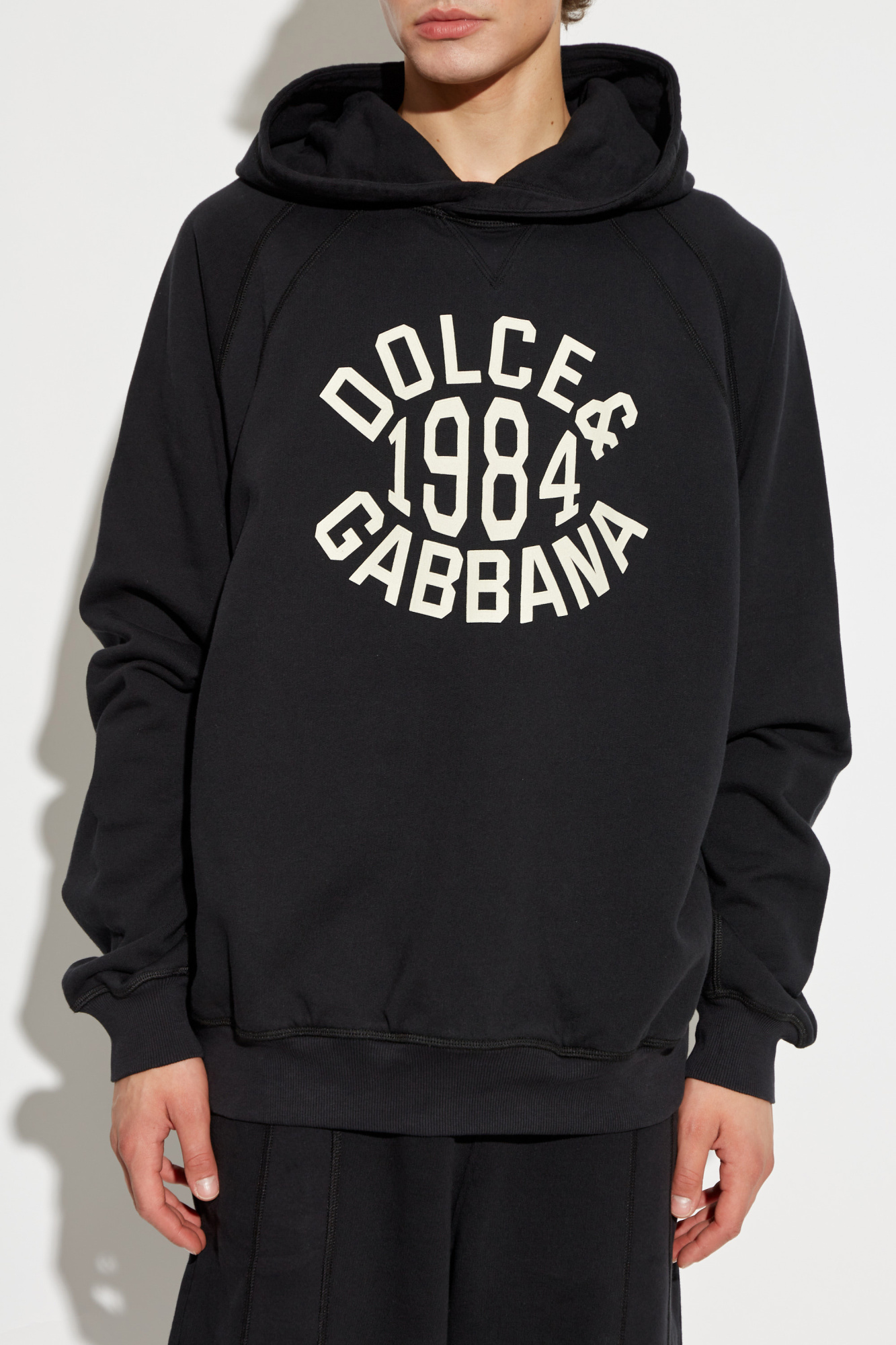 Dolce and gabbana black hoodie deals